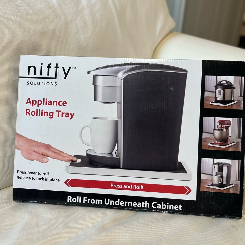 Nifty solutions appliance rolling tray medium sized